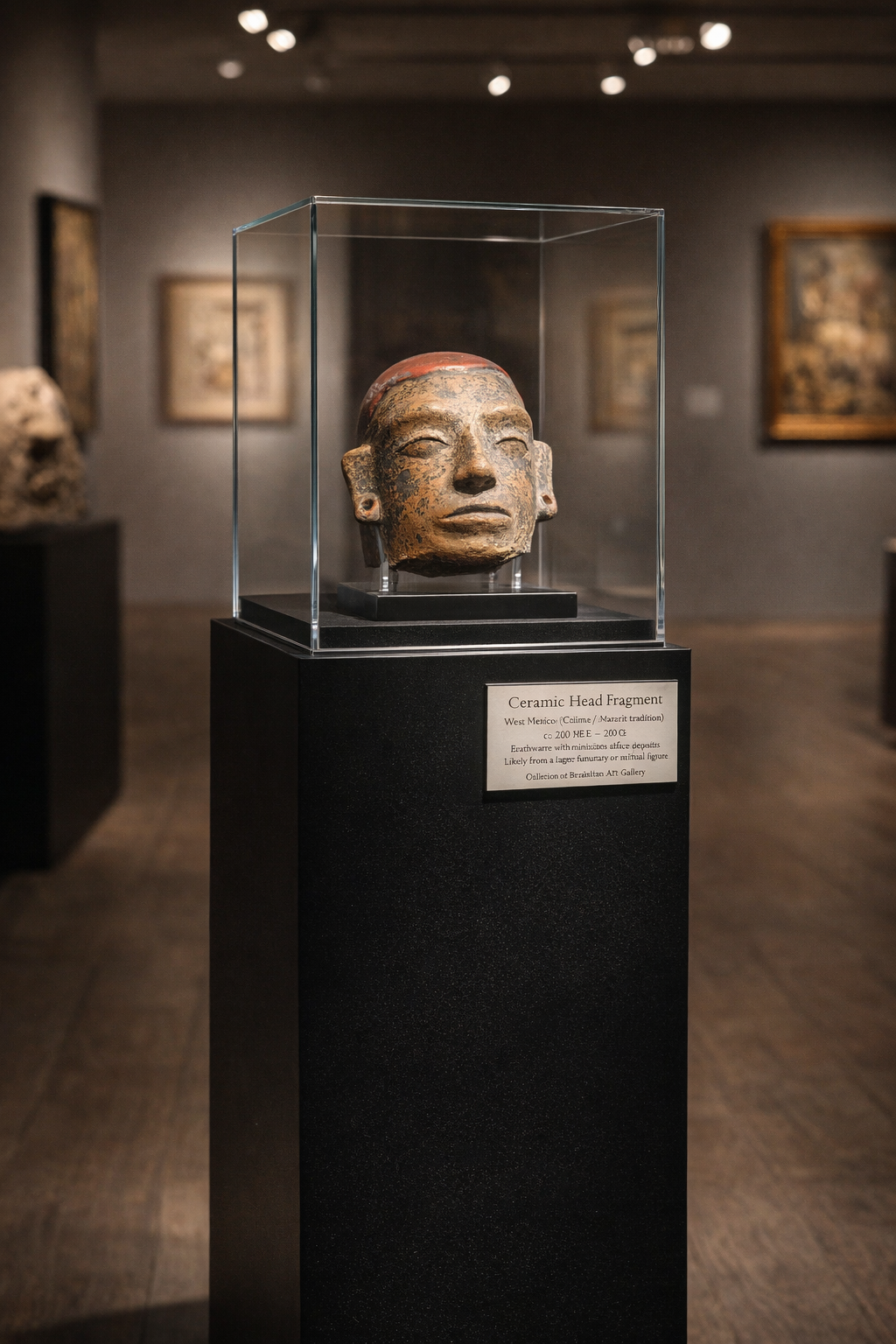 Mayan artifact gallery display